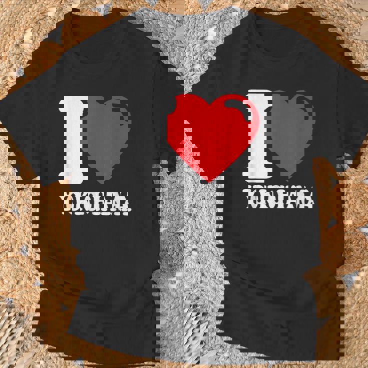 I Love 横浜市 日本文化 美しい日本 横浜大好き Tシャツ 高齢者への贈り物