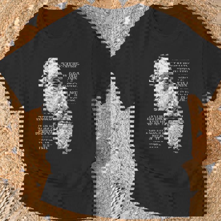 Marcus Aurelius ストイック哲学 ローマ哲学者の名言 Tシャツ 高齢者への贈り物