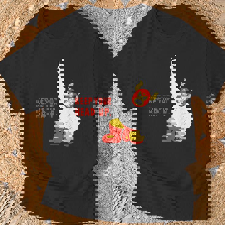 Maskman Istrongest マスクマン Keep Your Head Up レスリング Tシャツ 高齢者への贈り物