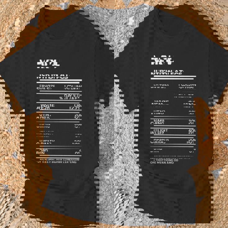 Mayu 栄養成分表示 Tシャツ 高齢者への贈り物