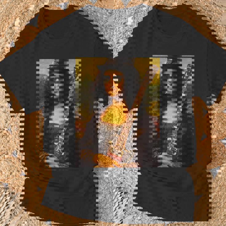 Monalisa Guitarist By Rock N Roll Tシャツ 高齢者への贈り物
