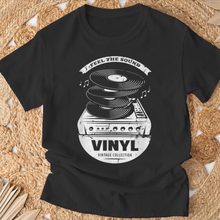 Music Is My Universe レトロなビニールレコードでサウンドを感じる Tシャツ 高齢者への贈り物