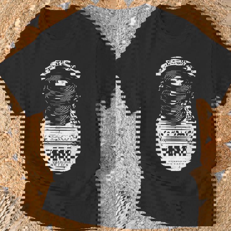 Music Is My Universe レトロなビニールレコードでサウンドを感じる Tシャツ 高齢者への贈り物