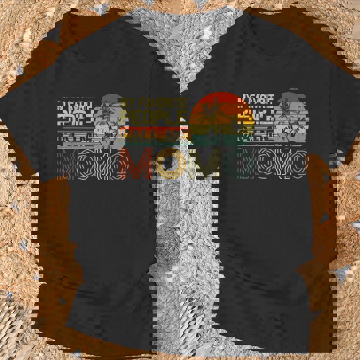 My Favorite People Call Me Momo ヴィンテージ レトロ 面白い モモモ Tシャツ 高齢者への贈り物