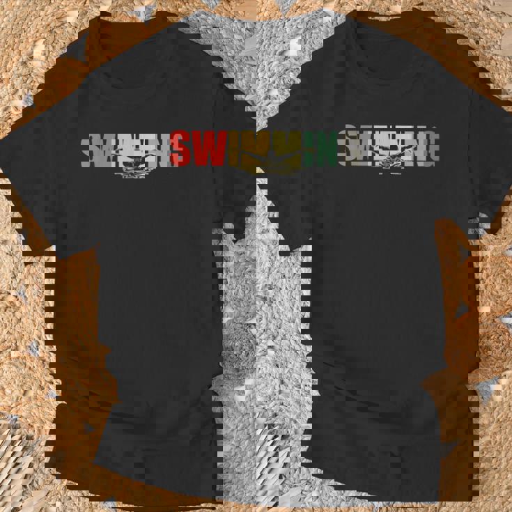 Natación Nadar Deporte Retro -Intage Brazada Nadador Camiseta unisex Regalos para ancianos