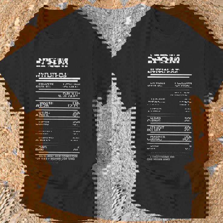 Natsumi 栄養成分表示 Tシャツ 高齢者への贈り物