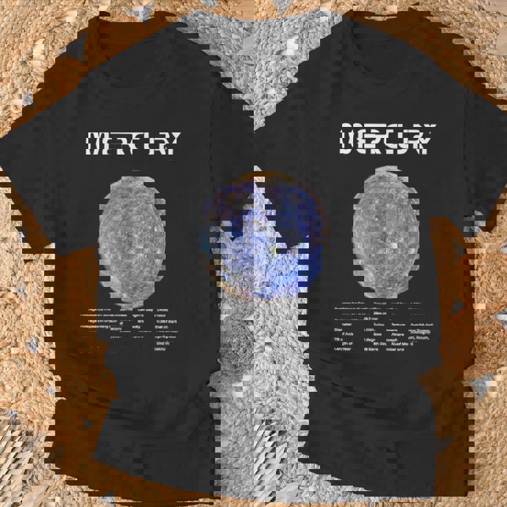 Nerdy Mercury 天文学 科学惑星 太陽系 ホワイト Tシャツ 高齢者への贈り物
