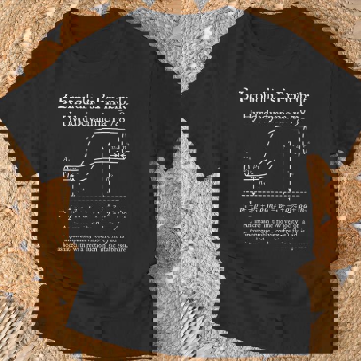 Nerdyintage ベルヌーイの原理物理数学教師 Tシャツ 高齢者への贈り物
