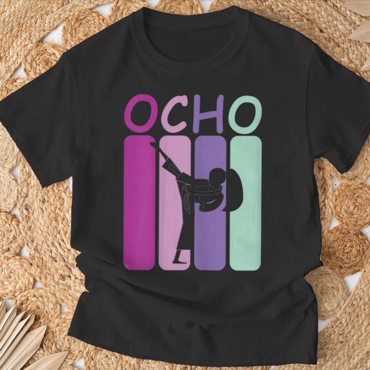 Niños 8 Cumpleaños Regalo De Karate Retro Chicas Camiseta unisex Regalos para ancianos