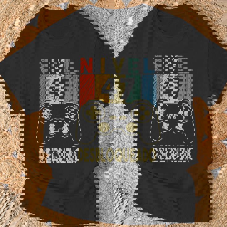 Nivel 47 Desbloqueado Gamer 47 Años Cumpleaños Camiseta unisex Regalos para ancianos