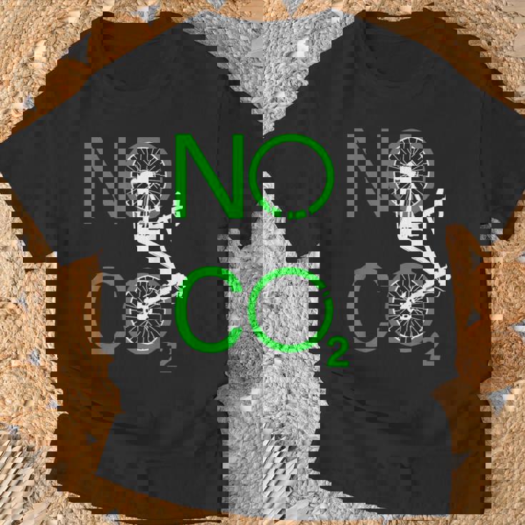 No Co2 サイクリング 気候変動対策 グリーンエネルギー Mtb Tシャツ 高齢者への贈り物