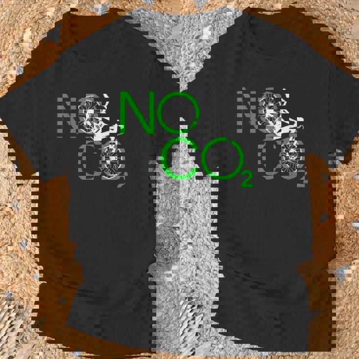 No Co2 サイクリング 気候変動対策 グリーンエネルギー Mtb Tシャツ 高齢者への贈り物