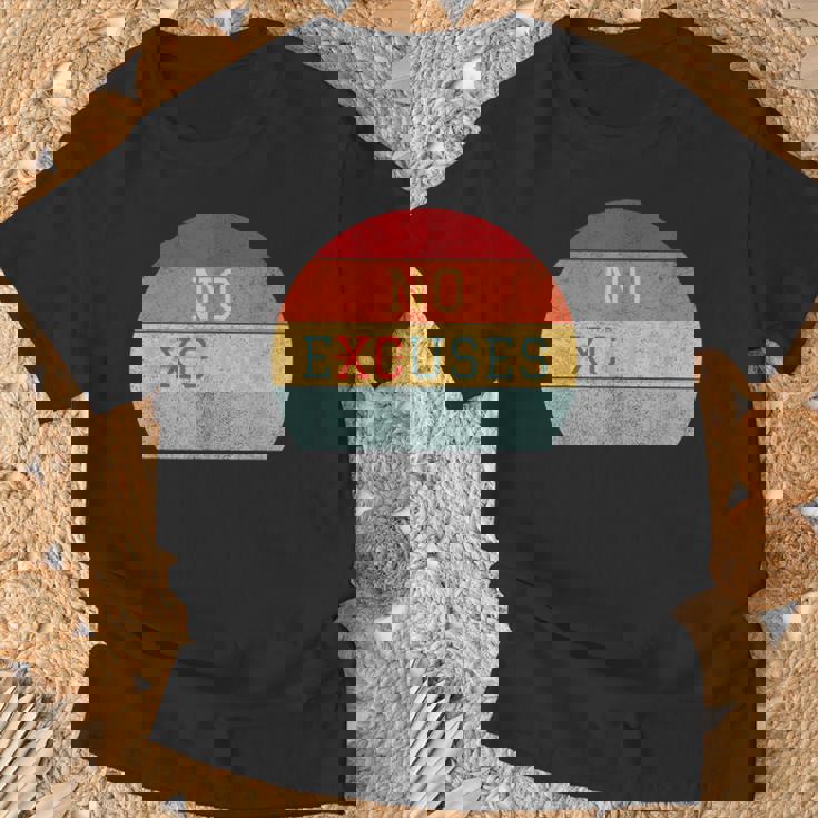 No Excuses クロスカントリー 陸上競技 ランニング Tシャツ 高齢者への贈り物