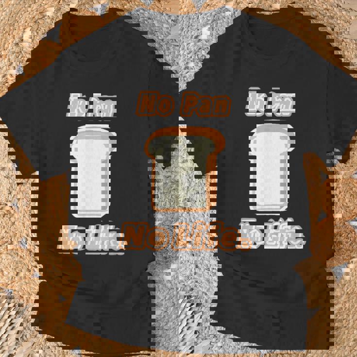 No Pan No Life ノー パン ノーライフ ご飯タイム【変なデザイン屋さん】面白い言葉 Tシャツ 高齢者への贈り物