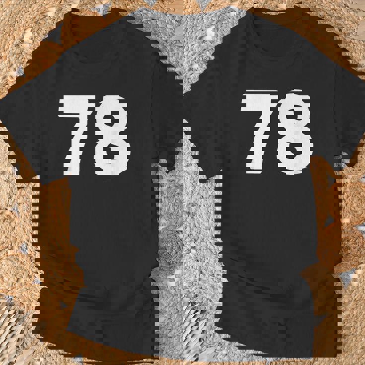 Number 78 、Eventy-8 ジャージ スポーツ 誕生日 Tシャツ 高齢者への贈り物