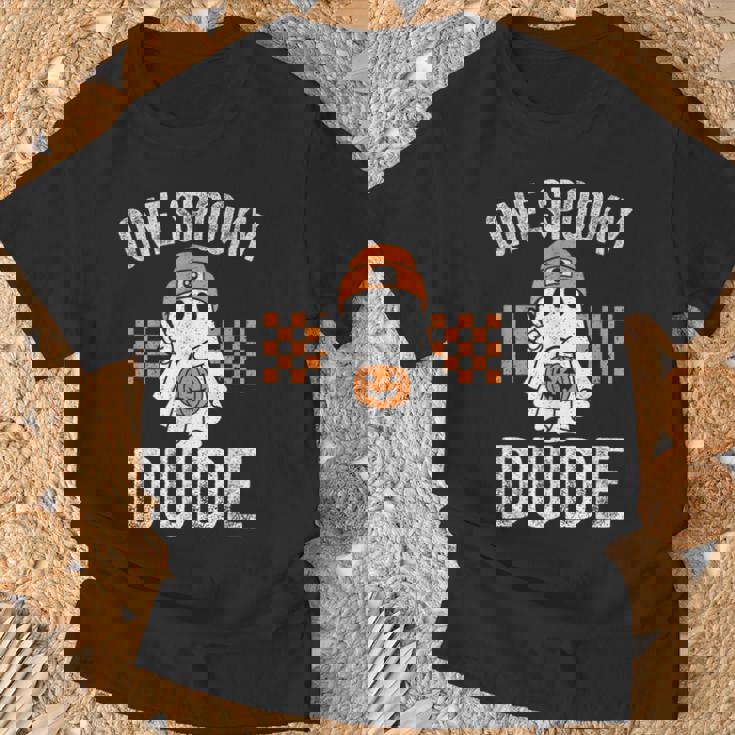 Onepooky Dude Ghost Dude ハロウィン Tシャツ 高齢者への贈り物