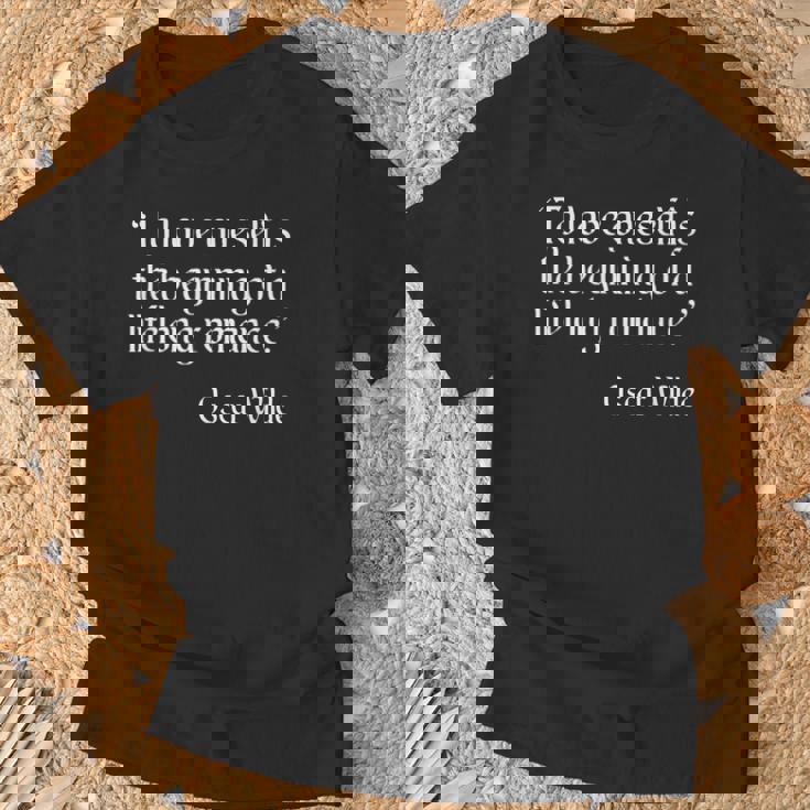 Oscar Wilde シャツ To Love Yourself 引用 Tシャツ 高齢者への贈り物