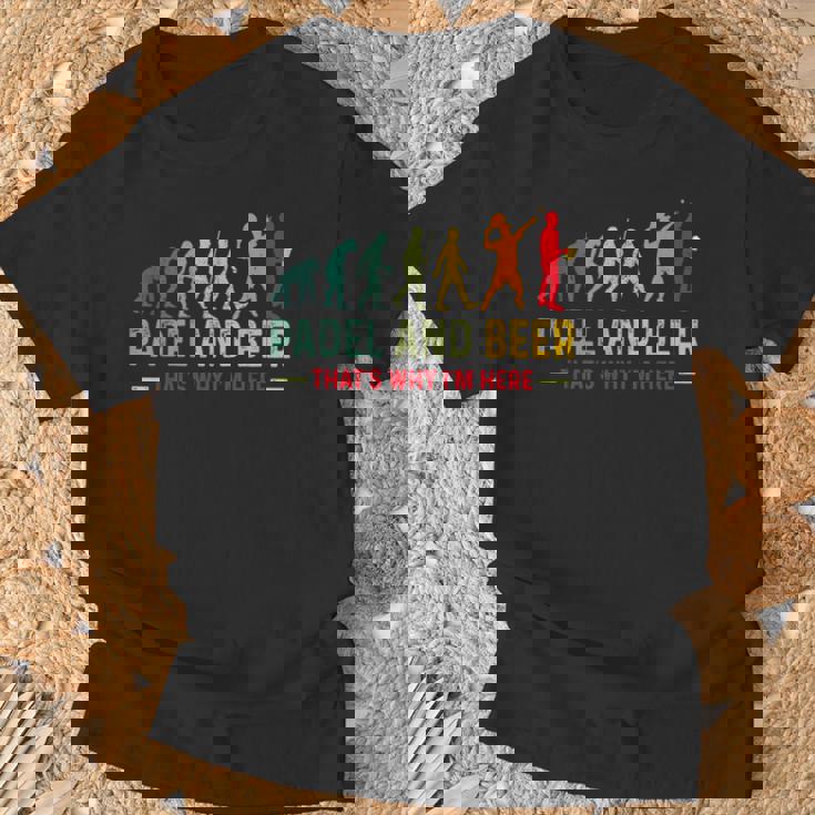 Padel Y Cerveza Evolución Divertida Para Amantes Del Pádel Camiseta unisex Regalos para ancianos