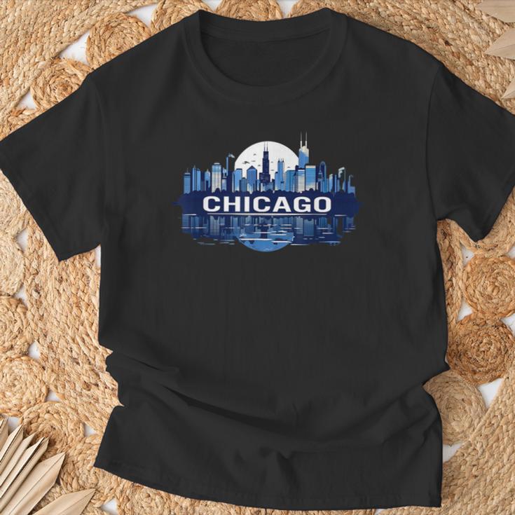 Panorama Du Centre-Ville De Chicago T-Shirt Cadeaux pour les vieillards