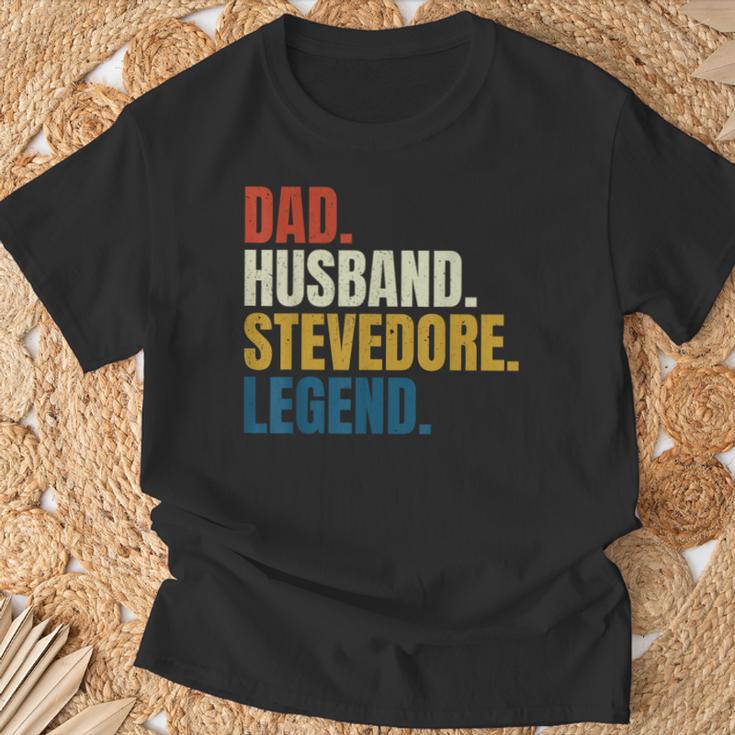 Papá Maridotevedore Leyenda Trabajador Portuario Estibador Camiseta unisex Regalos para ancianos