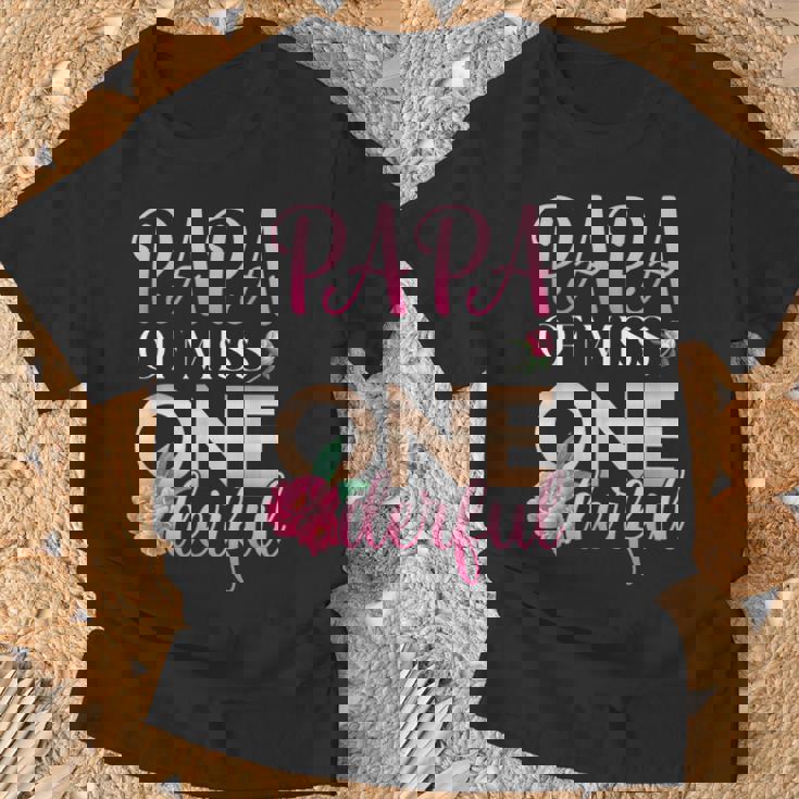 Papa Of Miss Onederful Girls 1歳の誕生日 マッチングファミリー Tシャツ 高齢者への贈り物