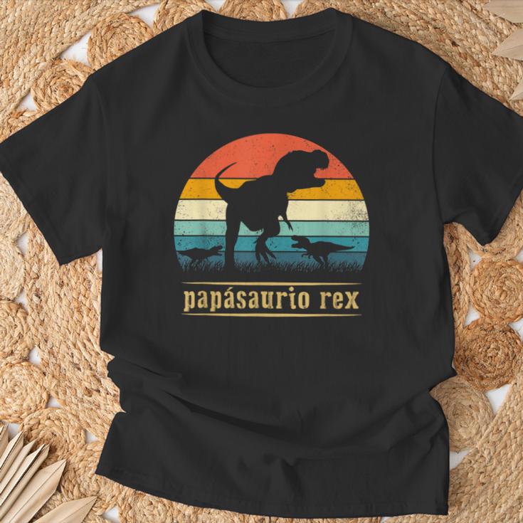 Papá-Saurio Rex Divertido Dinosaurio Día Del Padre Regalo Camiseta unisex Regalos para ancianos