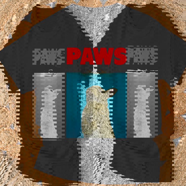 Paws Bunny 面白いパロディ ウサギ好きのギフト Tシャツ 高齢者への贈り物