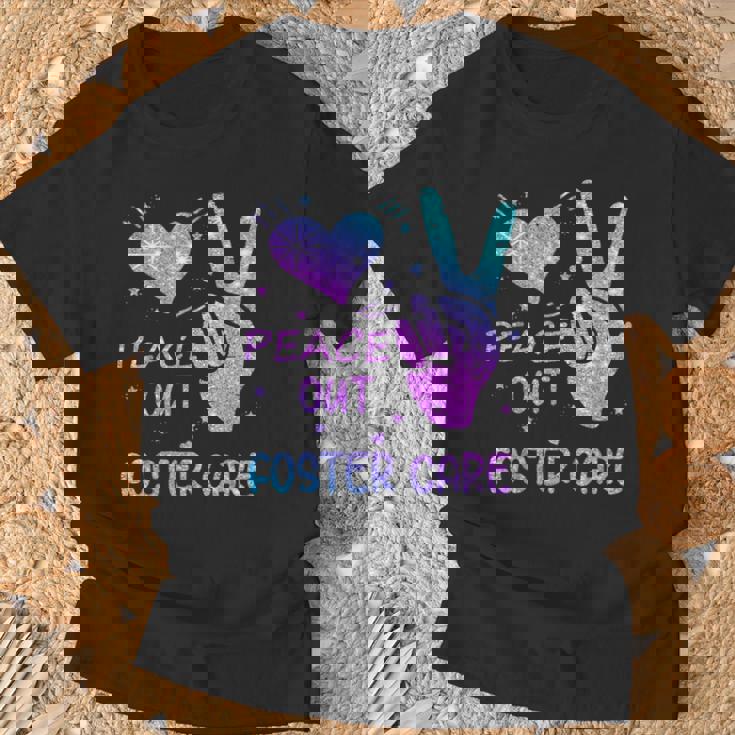 Peace Out フォスターケア 養子縁組 ごっちゃの日 2023 Tシャツ 高齢者への贈り物