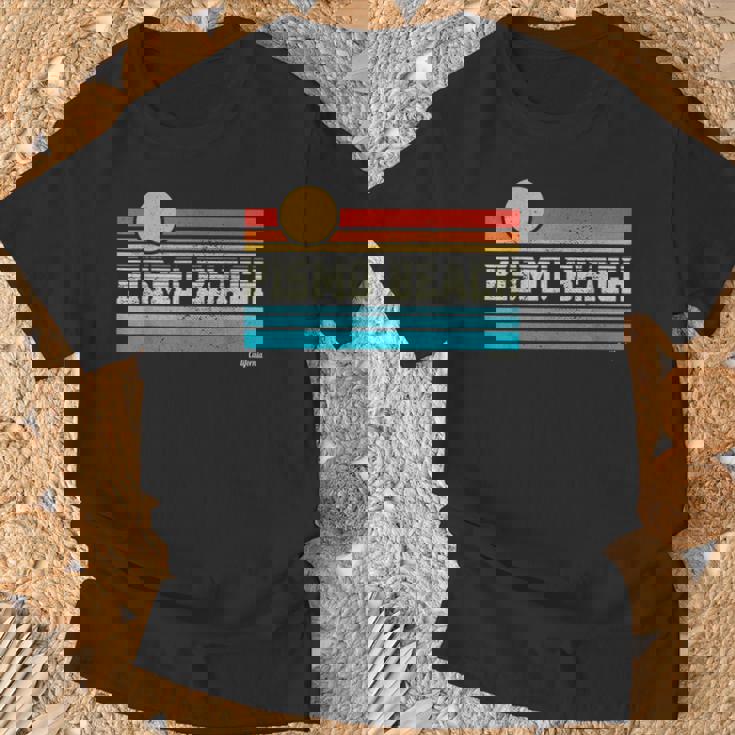 Pismo Beach ピズモビーチ カリフォルニア レトロ サンセット サーフ トリップ ラブ サーフィン Tシャツ 高齢者への贈り物