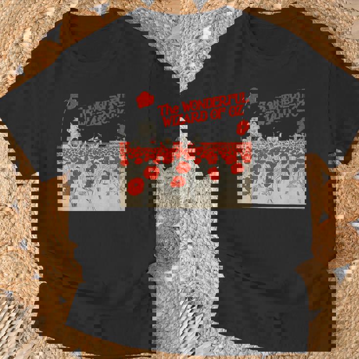 Poppy Field Tin Man ライオン かかし トト ドロシー オズの魔法使い Tシャツ 高齢者への贈り物