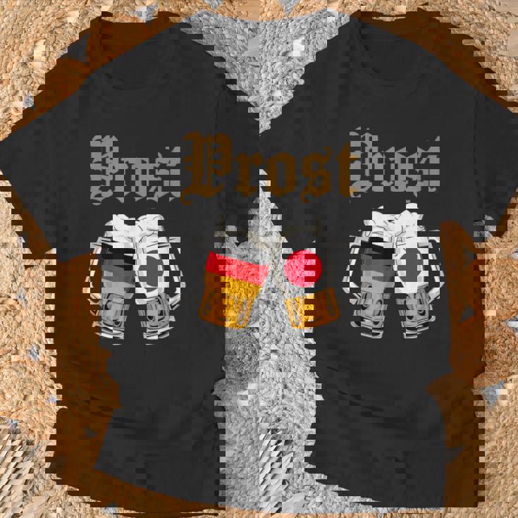 Prost ドイツ-日本オクトーバーフェストビールマグ 旗デザイン Tシャツ 高齢者への贈り物