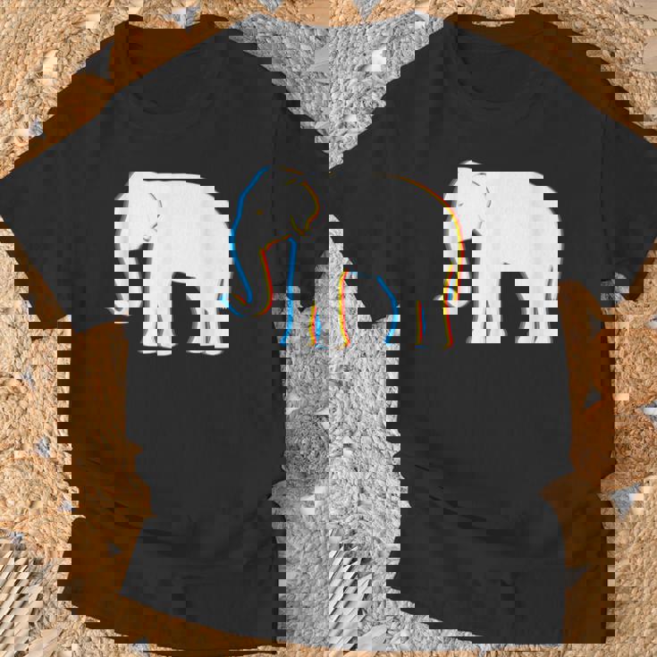 Psy Trance サイケデリックエレファントtシャツ Tシャツ 高齢者への贈り物