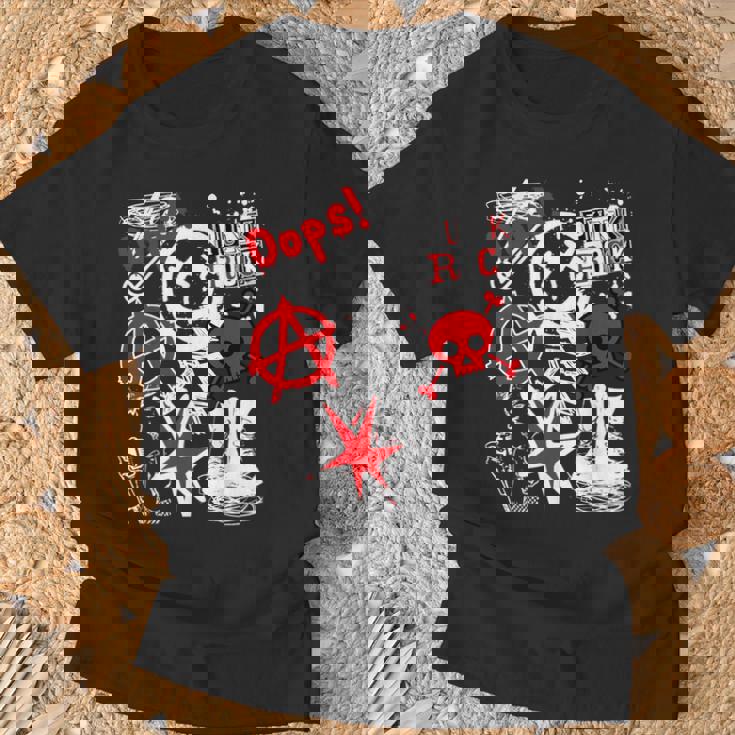 Punk's Not Dead ブラック&レッド Tシャツ 高齢者への贈り物