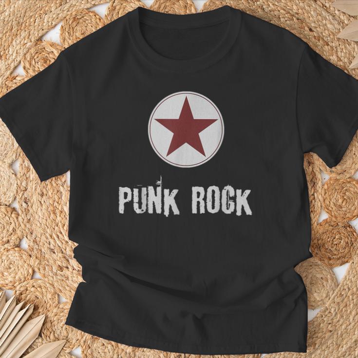 Punk Rock パンクロックスターのプレゼントでパンクロックミュージシャンのデザイン Tシャツ 高齢者への贈り物