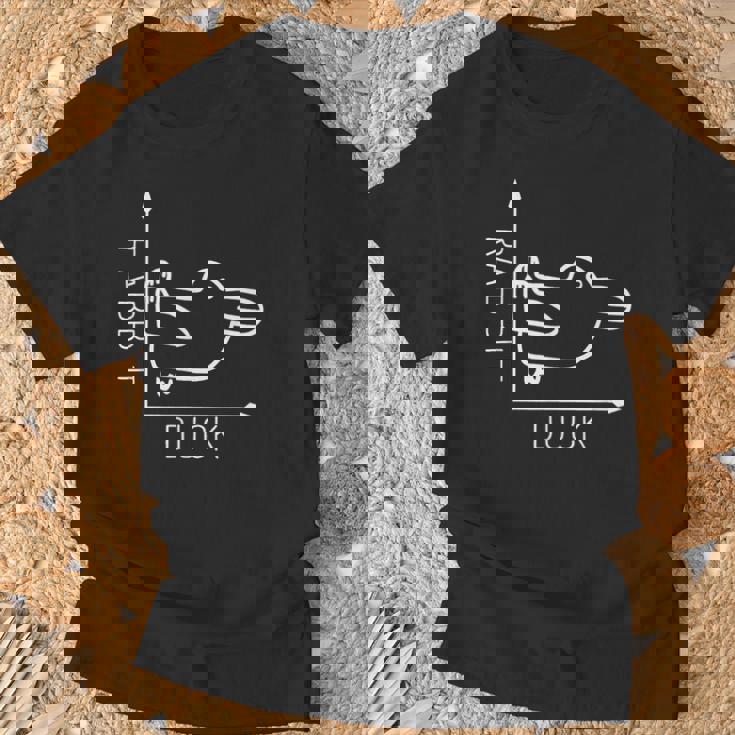 Rabbit Duck ウィトゲンシュタイン ラビットダック 哲学者 Tシャツ 高齢者への贈り物