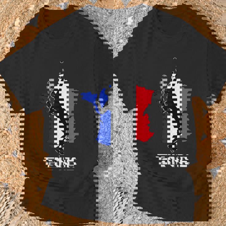 Racketports Coach フランス国旗 チーム フランス テニス Tシャツ 高齢者への贈り物