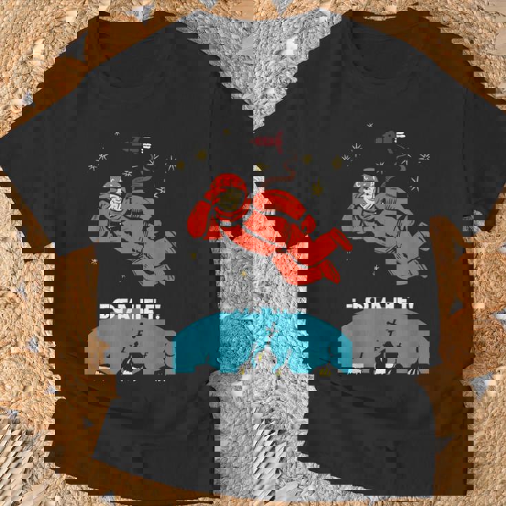 There's No God レトロ 無神論者 ユーリ ガガーリン スペース Tシャツ 高齢者への贈り物