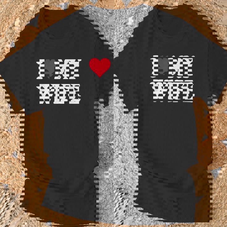 Red Heart I Love My Wife Tシャツ 高齢者への贈り物