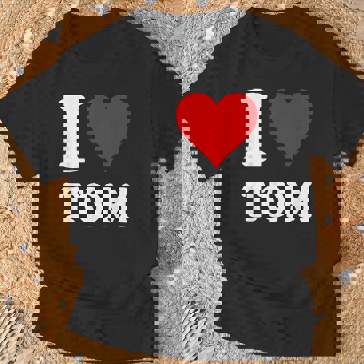 Red Heart I Love Tom Tシャツ 高齢者への贈り物