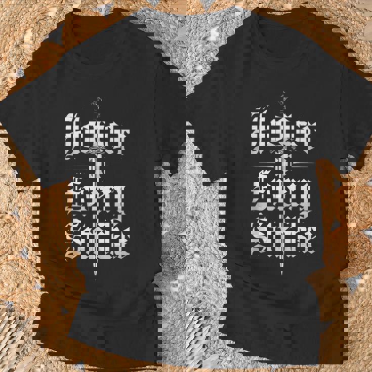 Renaissanceword Fighter Hema Entusiasta De La Esgrima Histórica In Mangas Camiseta unisex Regalos para ancianos