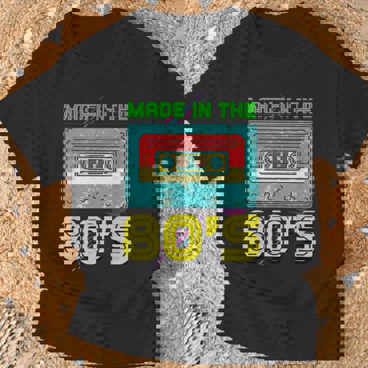 Retro Caja Made In The 80'S Generación Años 80 Camiseta unisex Regalos para ancianos