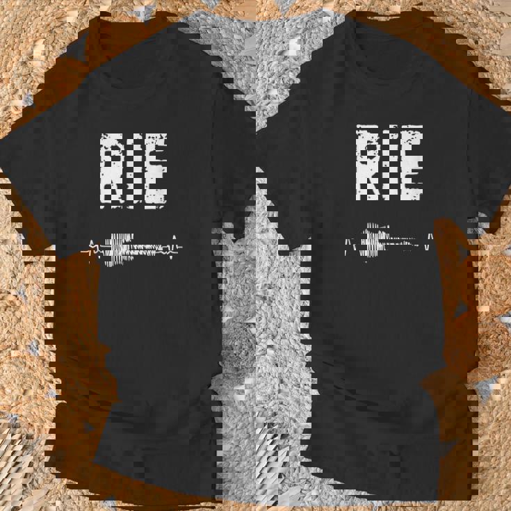 Rie ギター ハートビート 音楽 ギタリスト レトロ ヴィンテージ Tシャツ 高齢者への贈り物