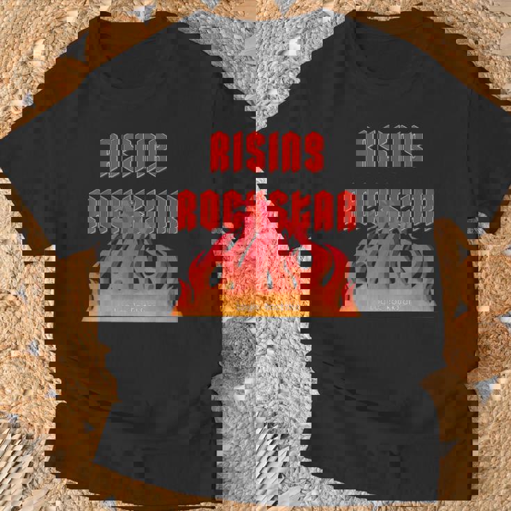 Rising Rockstar Fire Rocker Music Fun ロジックロックスター フェスティバル Tシャツ 高齢者への贈り物