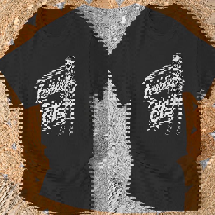 Rockabilly Rebel Pin-Up Girl In Dress Graphic Tシャツ 高齢者への贈り物