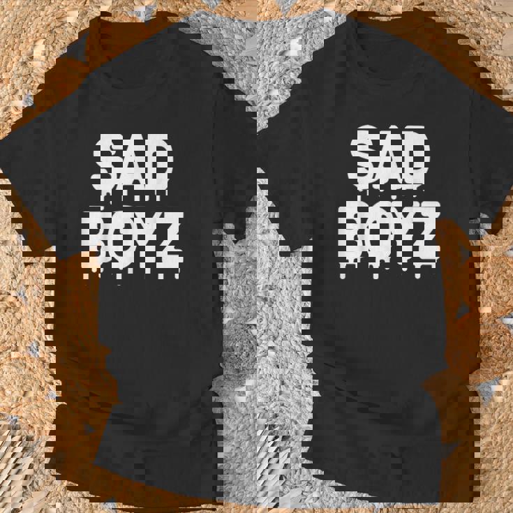 Sad Boyz Drip おもしろグラフィックノベルティ トレンディギフト Tシャツ 高齢者への贈り物