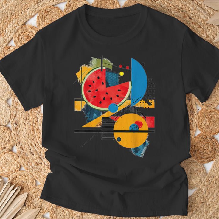 Sandía Geométrica Arte Diseño Gráfico Arte Arte Camiseta unisex Regalos para ancianos