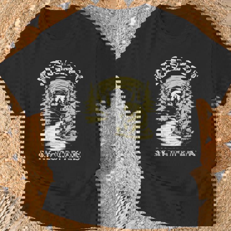 Save Our Parks ビンテージ スモーキー ザ レジスト ベア国立公園 Tシャツ 高齢者への贈り物