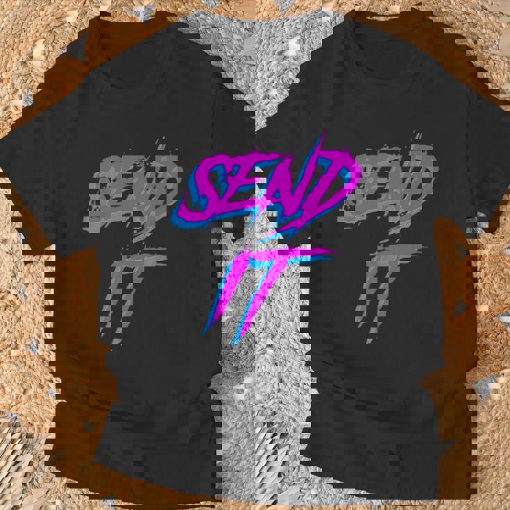 Send It Just Gotta スキー スノーボード Getendy モトクロス Moto Tシャツ 高齢者への贈り物