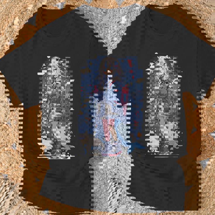 Shark Waifu 東京アニメ ワイフガール かわいい カワイイ 漫画 レトロ Tシャツ 高齢者への贈り物