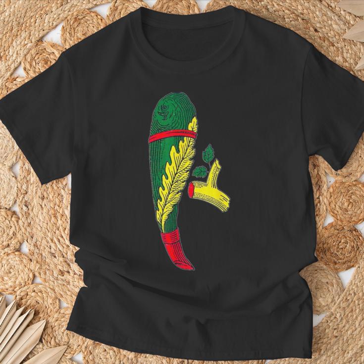 Siciliane Asso Di Bastoni Jeu De Cartes ItaliencorpaBriscola T-Shirt Cadeaux pour les vieillards
